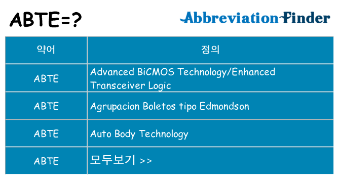 abte 대 한 무엇을 서가