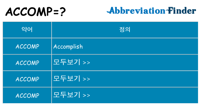 accomp 대 한 무엇을 서가