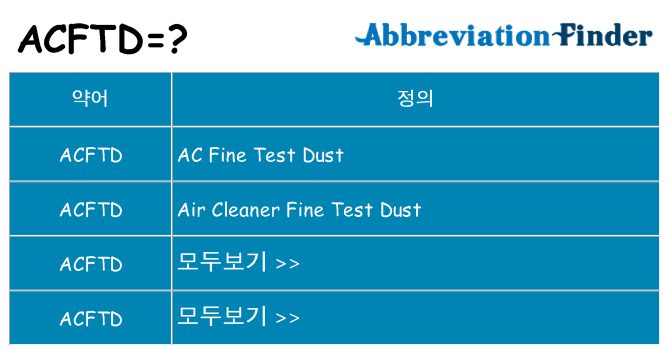 acftd 대 한 무엇을 서가