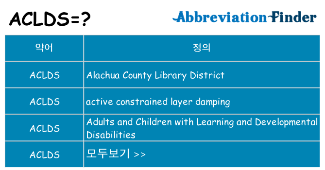 aclds 대 한 무엇을 서가