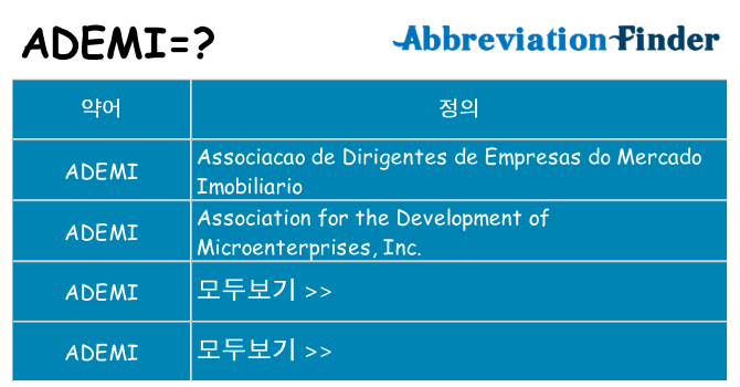 ademi 대 한 무엇을 서가