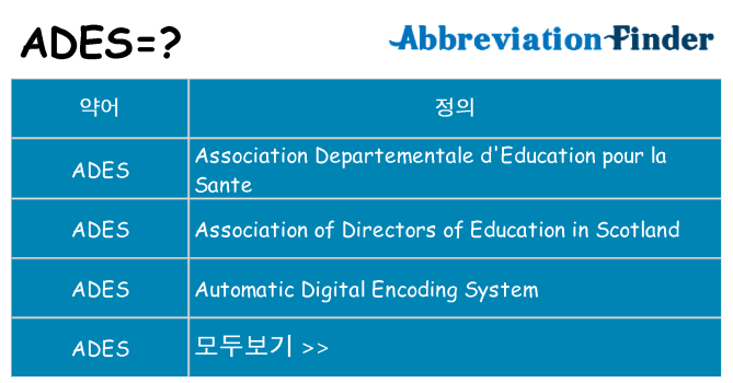 ades 대 한 무엇을 서가