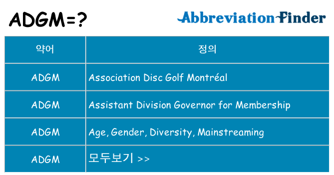 adgm 대 한 무엇을 서가
