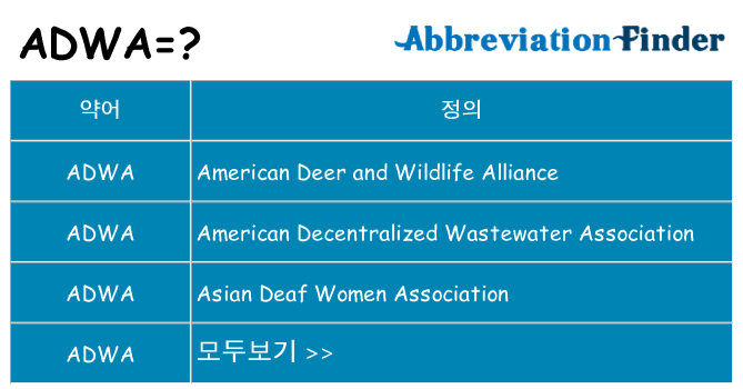 adwa 대 한 무엇을 서가