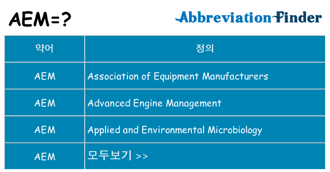 aem 대 한 무엇을 서가