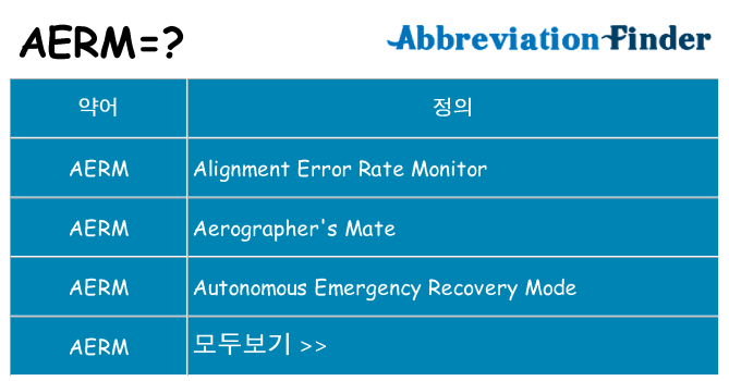 aerm 대 한 무엇을 서가