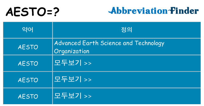 aesto 대 한 무엇을 서가