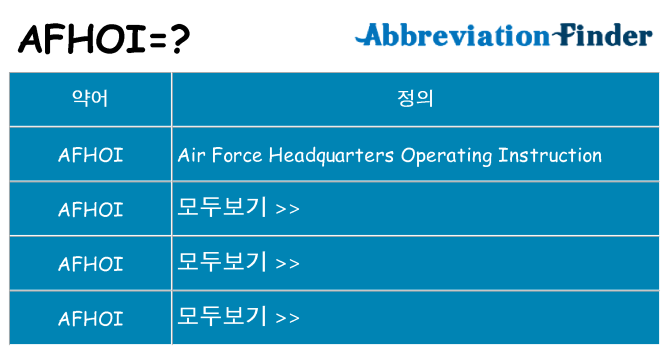 afhoi 대 한 무엇을 서가