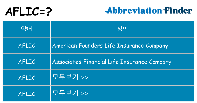 aflic 대 한 무엇을 서가