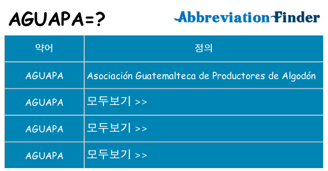 aguapa 대 한 무엇을 서가
