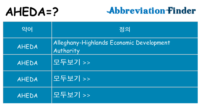 aheda 대 한 무엇을 서가