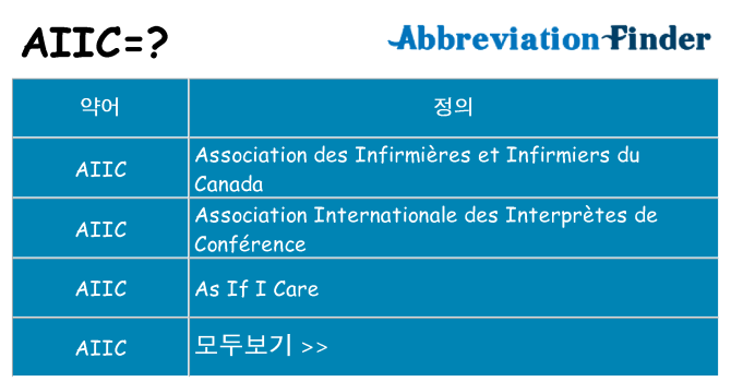aiic 대 한 무엇을 서가