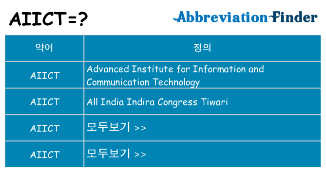aiict 대 한 무엇을 서가