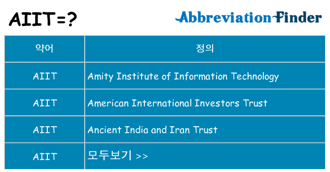 aiit 대 한 무엇을 서가