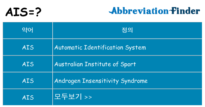 ais 대 한 무엇을 서가