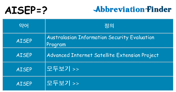 aisep 대 한 무엇을 서가
