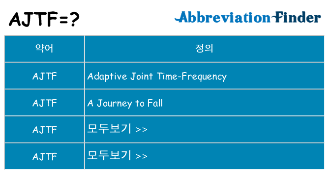ajtf 대 한 무엇을 서가