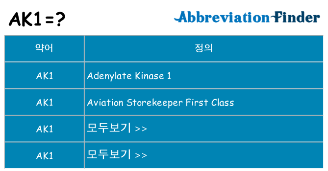 ak1 대 한 무엇을 서가