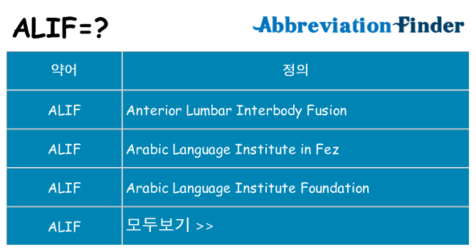 alif 대 한 무엇을 서가