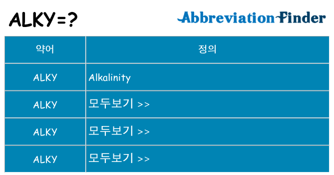 alky 대 한 무엇을 서가