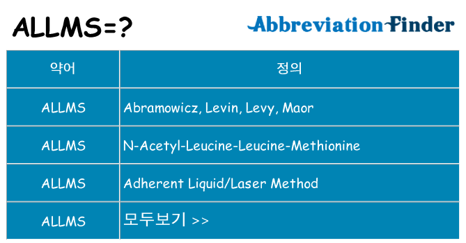 allms 대 한 무엇을 서가