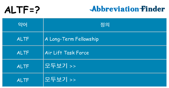 altf 대 한 무엇을 서가
