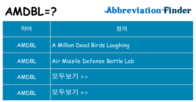 amdbl 대 한 무엇을 서가