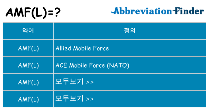 amfl 대 한 무엇을 서가