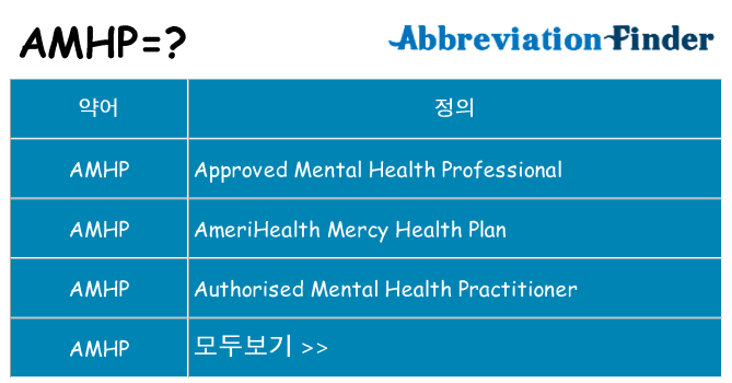 amhp 대 한 무엇을 서가