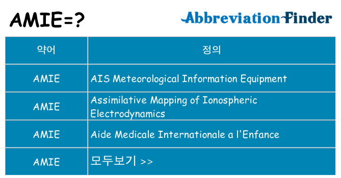amie 대 한 무엇을 서가