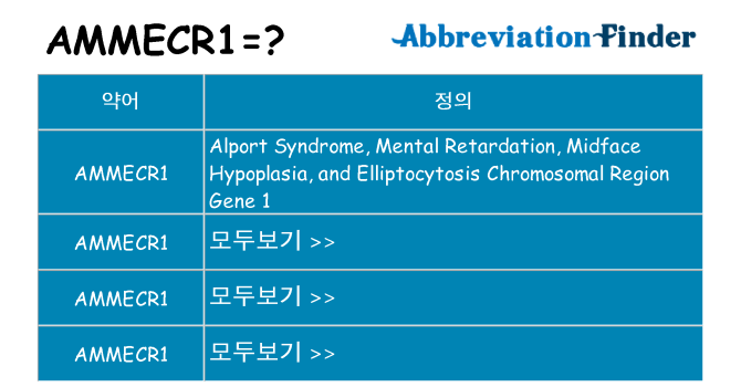 ammecr1 대 한 무엇을 서가