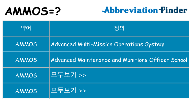 ammos 대 한 무엇을 서가
