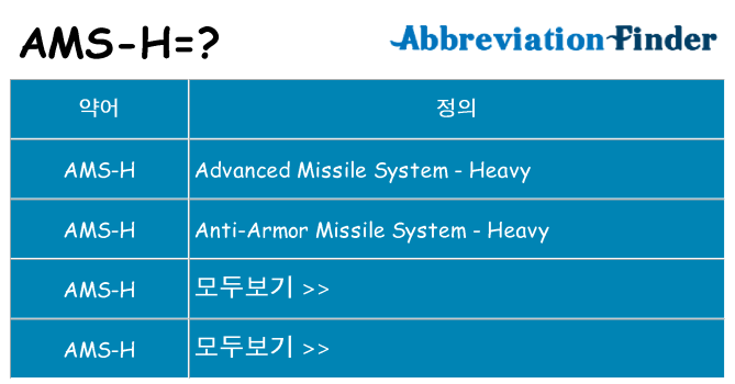 ams-h 대 한 무엇을 서가