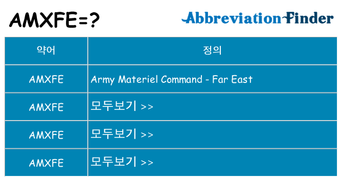 amxfe 대 한 무엇을 서가