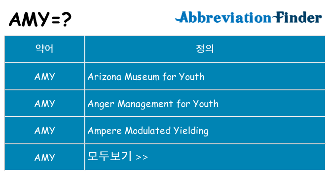 amy 대 한 무엇을 서가
