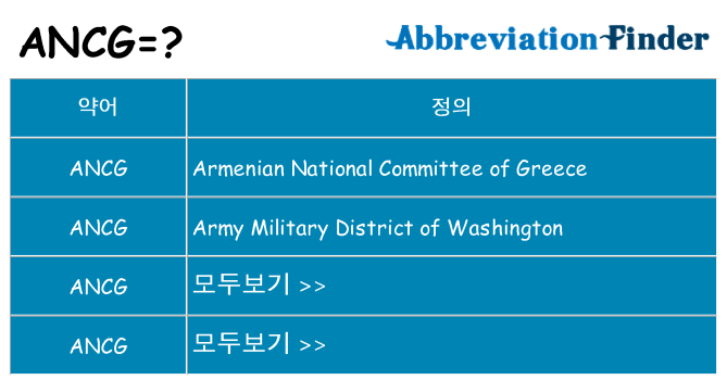 ancg 대 한 무엇을 서가