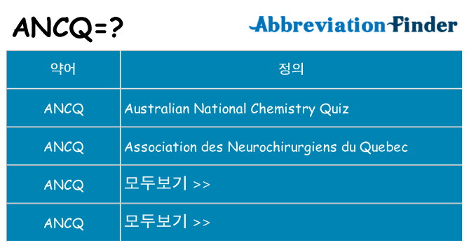ancq 대 한 무엇을 서가