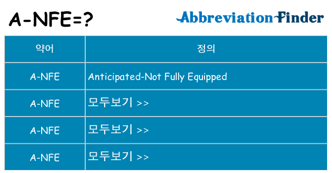 a-nfe 대 한 무엇을 서가