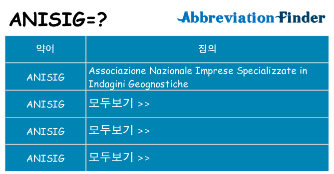 anisig 대 한 무엇을 서가