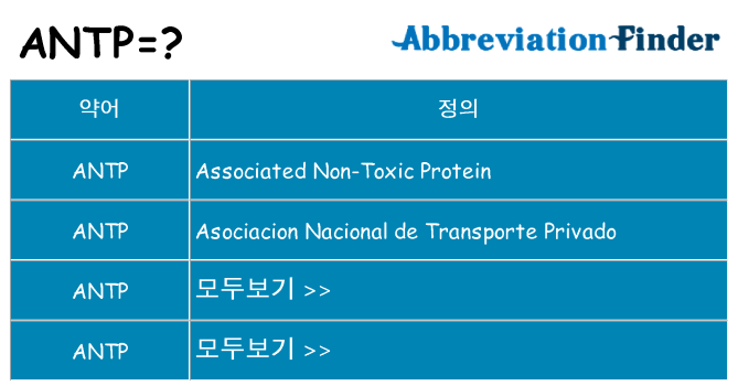 antp 대 한 무엇을 서가