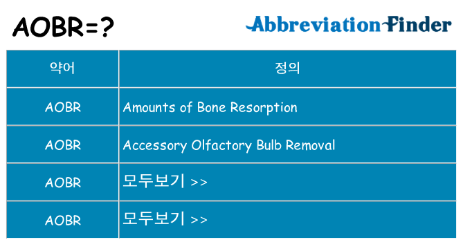 aobr 대 한 무엇을 서가