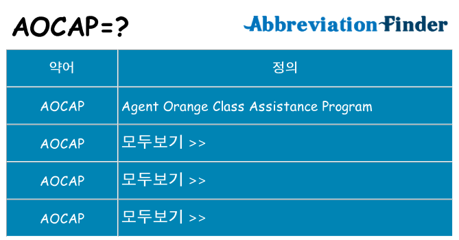 aocap 대 한 무엇을 서가