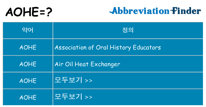 aohe 대 한 무엇을 서가