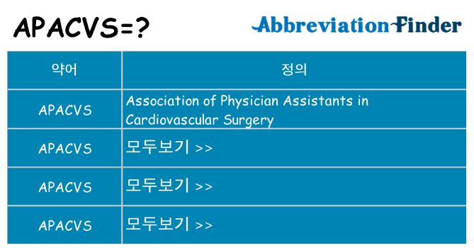 apacvs 대 한 무엇을 서가