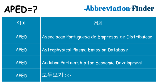 aped 대 한 무엇을 서가
