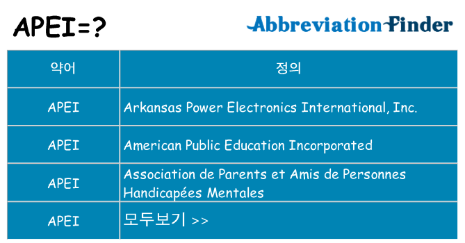 apei 대 한 무엇을 서가
