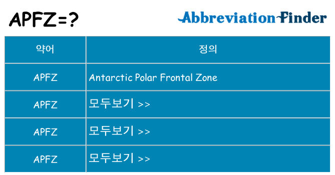 apfz 대 한 무엇을 서가