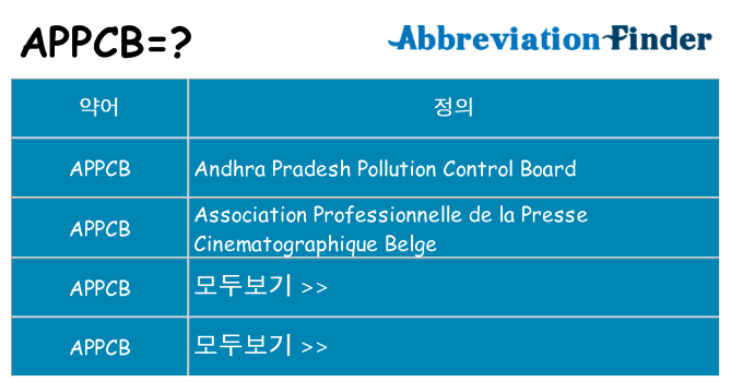 appcb 대 한 무엇을 서가