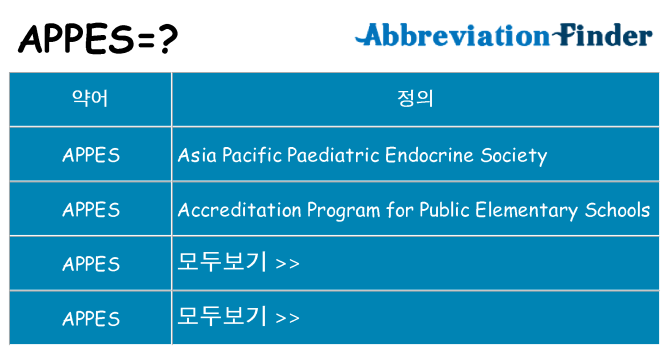appes 대 한 무엇을 서가