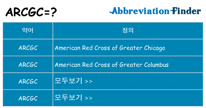 arcgc 대 한 무엇을 서가